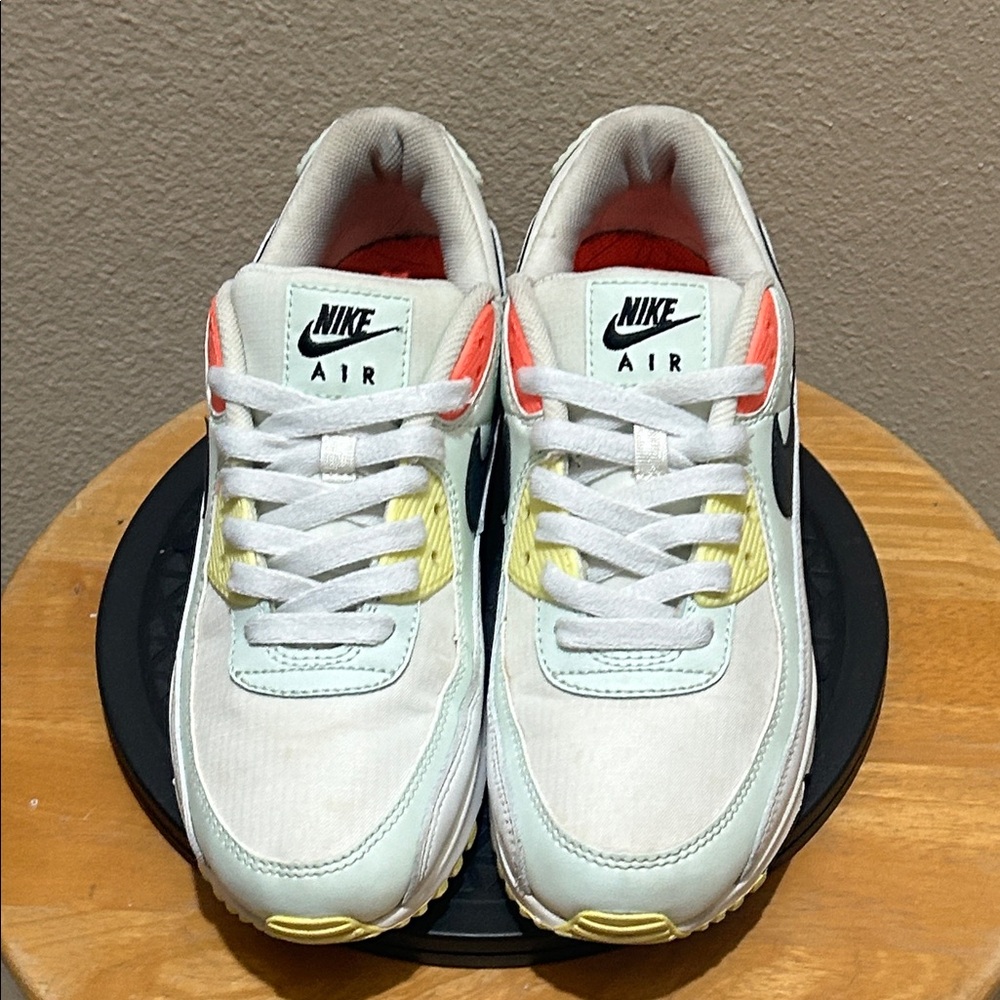 Nike Air Max 90 White Barely Green Bright Mango 🥭 - Picture 3 of 6